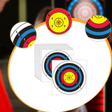 Maxbell 30Pcs Archery Target Papers Portable and Arrow Target for Youth Backyard