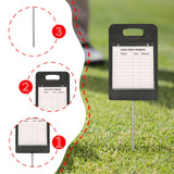 Maxbell Golf Score Sheet Device Record Score Keeper for Outdoor Exercise Competition
