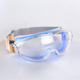 Maxbell Goggles Impactproof Soft Frame Clear Lens Anti Fog for Adults Work Men Women Blue