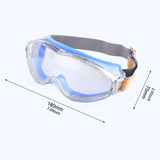 Maxbell Goggles Impactproof Soft Frame Clear Lens Anti Fog for Adults Work Men Women Blue