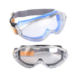 Maxbell Goggles Impactproof Soft Frame Clear Lens Anti Fog for Adults Work Men Women Blue
