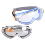Maxbell Goggles Impactproof Soft Frame Clear Lens Anti Fog for Adults Work Men Women Blue