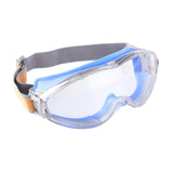 Maxbell Goggles Impactproof Soft Frame Clear Lens Anti Fog for Adults Work Men Women Blue