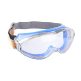 Maxbell Goggles Impactproof Soft Frame Clear Lens Anti Fog for Adults Work Men Women Blue