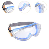 Maxbell Goggles Impactproof Soft Frame Clear Lens Anti Fog for Adults Work Men Women Blue