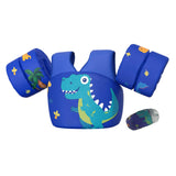 Maxbell Baby Swim Flotation Vest Toddlers Swim Float Vest Blue Dinosaur
