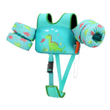 Maxbell Baby Swim Flotation Vest Toddlers Swim Float Vest Green Dinosaur