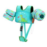 Maxbell Baby Swim Flotation Vest Toddlers Swim Float Vest Green Dinosaur