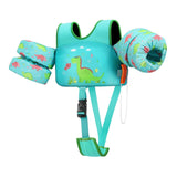 Maxbell Baby Swim Flotation Vest Toddlers Swim Float Vest Green Dinosaur