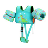 Maxbell Baby Swim Flotation Vest Toddlers Swim Float Vest Green Dinosaur