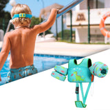 Maxbell Baby Swim Flotation Vest Toddlers Swim Float Vest Green Dinosaur