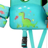Maxbell Baby Swim Flotation Vest Toddlers Swim Float Vest Green Dinosaur