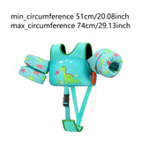 Maxbell Baby Swim Flotation Vest Toddlers Swim Float Vest Green Dinosaur