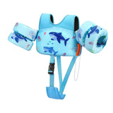 Maxbell Baby Swim Flotation Vest Toddlers Swim Float Vest Light Blue L Shark