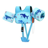 Maxbell Baby Swim Flotation Vest Toddlers Swim Float Vest Light Blue L Shark