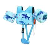 Maxbell Baby Swim Flotation Vest Toddlers Swim Float Vest Light Blue L Shark