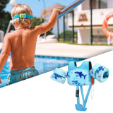 Maxbell Baby Swim Flotation Vest Toddlers Swim Float Vest Light Blue L Shark