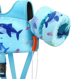 Maxbell Baby Swim Flotation Vest Toddlers Swim Float Vest Light Blue L Shark