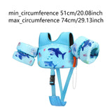 Maxbell Baby Swim Flotation Vest Toddlers Swim Float Vest Light Blue L Shark