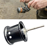 Maxbell Fishing Reel Spool Aluminum Lightweight Baitcasting Reel Spool for cc80 CR80 Black