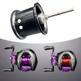 Maxbell Fishing Reel Spool Aluminum Lightweight Baitcasting Reel Spool for cc80 CR80 Black