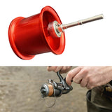 Maxbell Fishing Reel Spool Aluminum Lightweight Baitcasting Reel Spool for cc80 CR80 Red