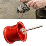 Maxbell Fishing Reel Spool Aluminum Lightweight Baitcasting Reel Spool for cc80 CR80 Red