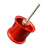 Maxbell Fishing Reel Spool Aluminum Lightweight Baitcasting Reel Spool for cc80 CR80 Red