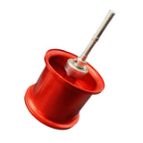 Maxbell Fishing Reel Spool Aluminum Lightweight Baitcasting Reel Spool for cc80 CR80 Red