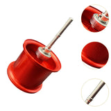 Maxbell Fishing Reel Spool Aluminum Lightweight Baitcasting Reel Spool for cc80 CR80 Red