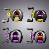 Maxbell Fishing Reel Spool Aluminum Lightweight Baitcasting Reel Spool for cc80 CR80 Red