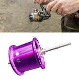 Maxbell Fishing Reel Spool Aluminum Lightweight Baitcasting Reel Spool for cc80 CR80 Purple