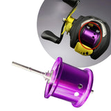 Maxbell Fishing Reel Spool Aluminum Lightweight Baitcasting Reel Spool for cc80 CR80 Purple