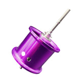 Maxbell Fishing Reel Spool Aluminum Lightweight Baitcasting Reel Spool for cc80 CR80 Purple