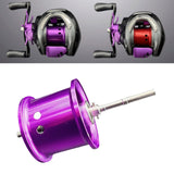 Maxbell Fishing Reel Spool Aluminum Lightweight Baitcasting Reel Spool for cc80 CR80 Purple
