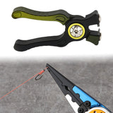 Maxbell Fishing Line Cutter Plier Non Slip Replacement Compact Lightweight Equipment Dark Green Black