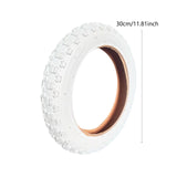 Maxbell Bike Outer Tire Heavy Duty Good Water Drainage Parts Easy Installation White 12 Inch