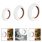 Maxbell Bike Outer Tire Heavy Duty Good Water Drainage Parts Easy Installation White 12 Inch