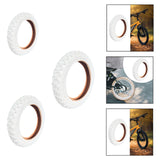 Maxbell Bike Outer Tire Heavy Duty Good Water Drainage Parts Easy Installation White 12 Inch