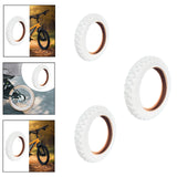 Maxbell Bike Outer Tire Heavy Duty Good Water Drainage Parts Easy Installation White 12 Inch