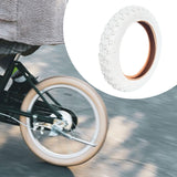 Maxbell Bike Outer Tire Heavy Duty Good Water Drainage Parts Easy Installation White 12 Inch