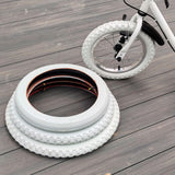 Maxbell Bike Outer Tire Heavy Duty Good Water Drainage Parts Easy Installation White 12 Inch