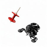 Maxbell Fishing Reel Spool Fishing Reel Modification Baitcasting Reel Spool for CR80 Red