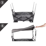 Maxbell Canopy for Wagon Attachment Awning Canopy for Garden Wagon for Garden Picnic