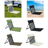 Maxbell Camping Floor Chair Stadium Chair Foldable Cushion for Traveling Yard Picnic Green