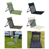 Maxbell Camping Floor Chair Stadium Chair Foldable Cushion for Traveling Yard Picnic Green