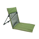 Maxbell Camping Floor Chair Stadium Chair Foldable Cushion for Traveling Yard Picnic Green