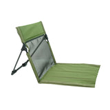 Maxbell Camping Floor Chair Stadium Chair Foldable Cushion for Traveling Yard Picnic Green
