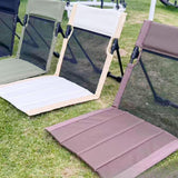 Maxbell Camping Floor Chair Stadium Chair Foldable Cushion for Traveling Yard Picnic Green