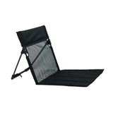Maxbell Camping Floor Chair Stadium Chair Foldable Cushion for Traveling Yard Picnic Black